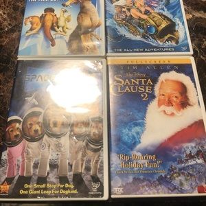 LOT OF 4 KIDS DVD ASSORTED MOVIES Disney Included Children's Movies